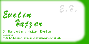 evelin hajzer business card